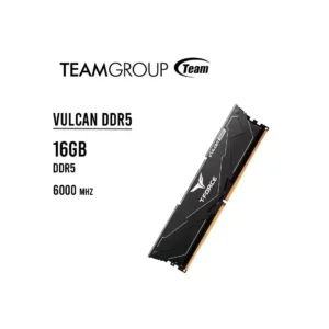 Memoria  Ram TEAMGROUP 16GB/6000MHZ VULCAN DDR5 ( FLBD516G000HC38A01 ) BLACK