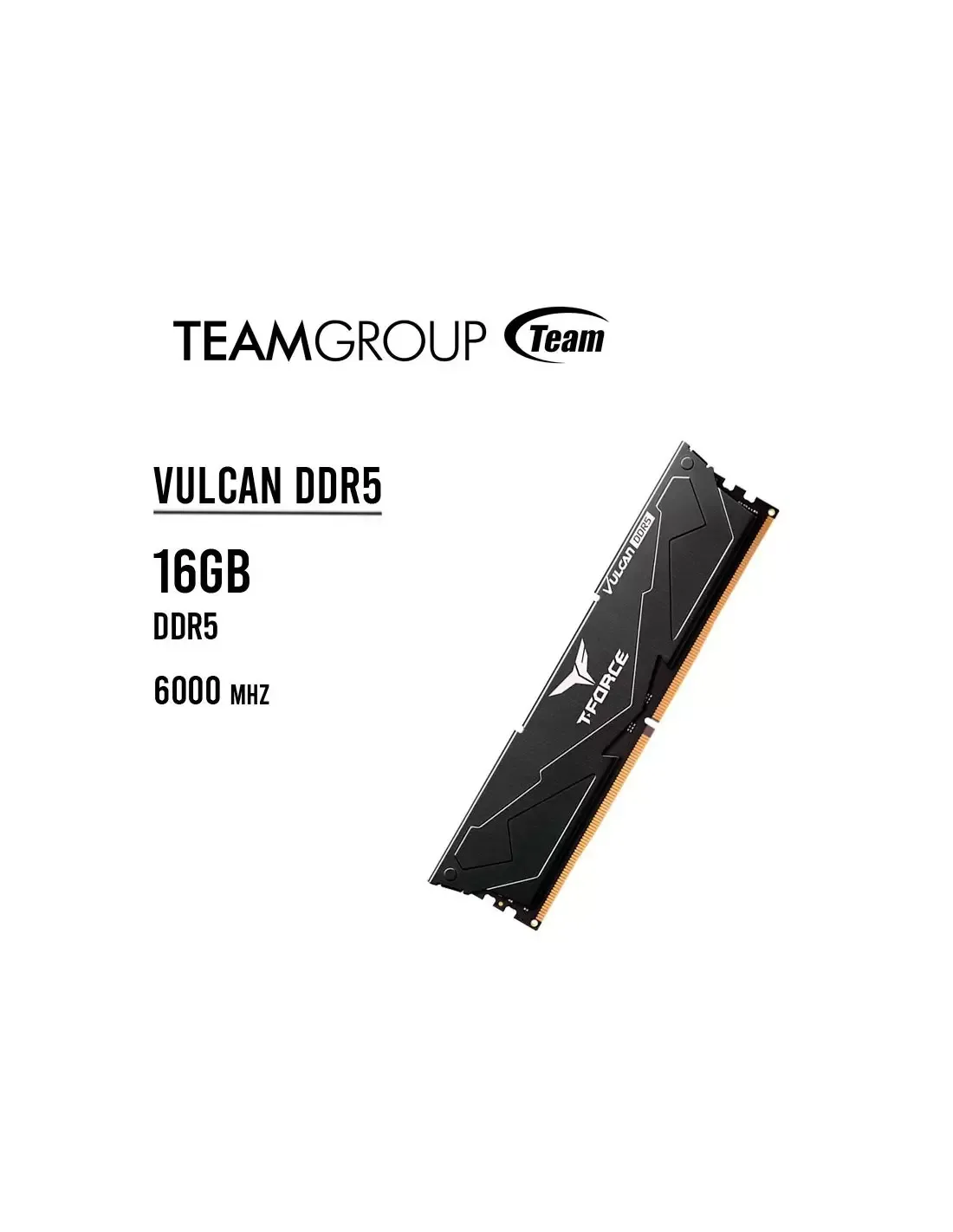 Memoria Ram TEAMGROUP 16GB 6000MHZ VULCAN DDR5 FLBD516G000HC38A01 memoria-ram-teamgroup-16gb-6000mhz-vulcan-ddr5-flbd516g000hc38a01